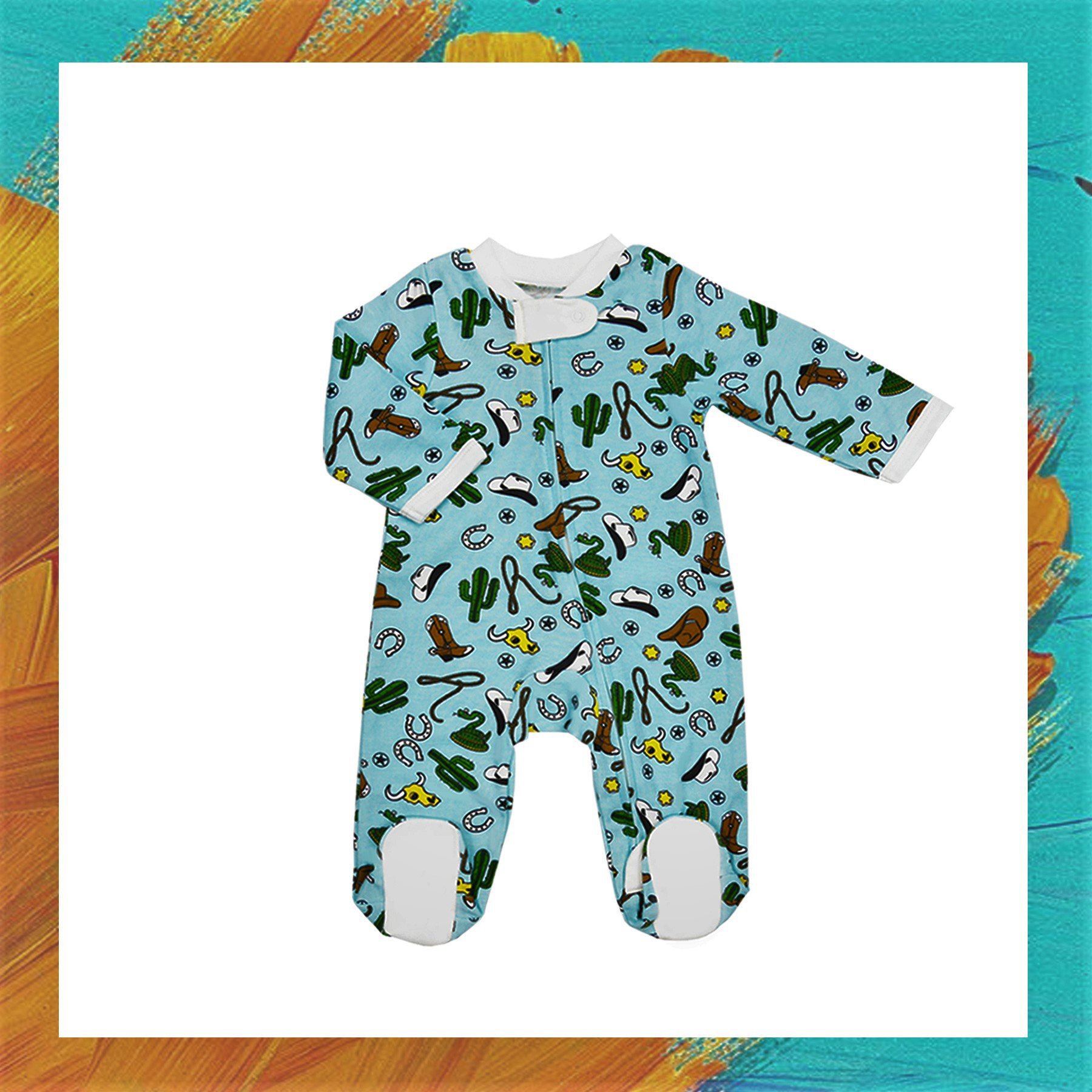 baby-fair LittleBBLove Sleep and Play Suit (Cowboy Springs into Action!)